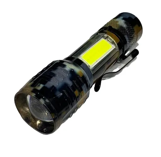 Ліхтар ручний ХАКІ під батарейки (XP-535) (240/ящ) 2 ТИЖНЯ ГАР 1 LED 3-реж +Zoom micro usb метал* - фото 1