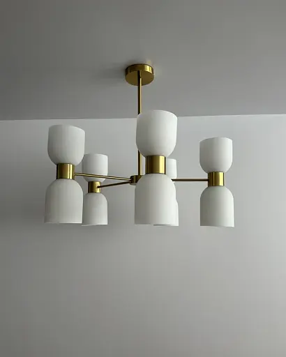 Люстра Edlin PL321155-10 Aurora E27 10x12W IP20 латунний - фото 3