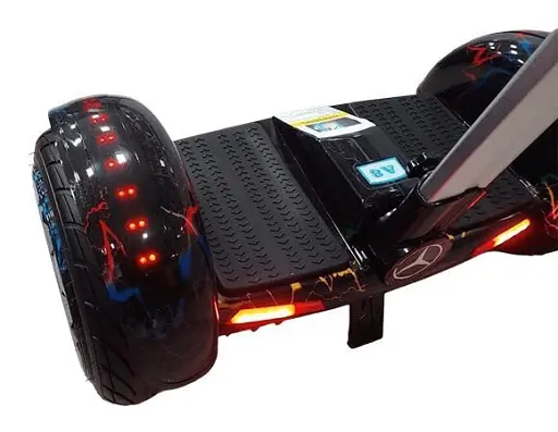 Гироскутер-сигвей с ручкой Smart Balance A8 Premium 10.5" Черный с молниями - фото 5