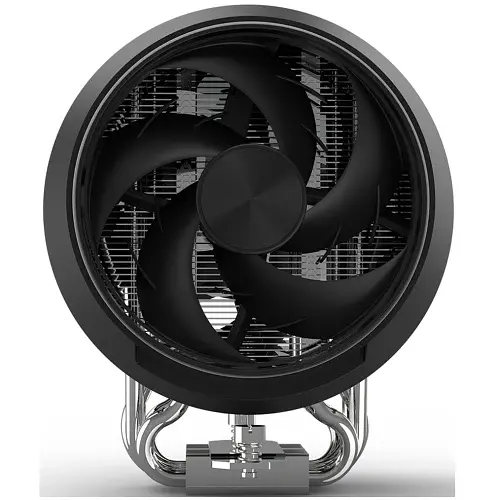 Кулер для процессора Zalman ZET 5, Black, алюминий и 5 медных тепловых трубок, 2x130 мм 600~2000RPM±10%, для Intel 115x/1200/1700/1851, AMD AM4/AM5, до 220 Вт, высота 15 - фото 2