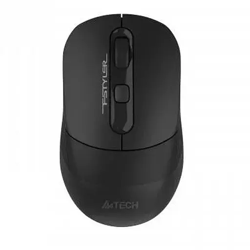 Мышь A4Tech Fstyler FB10CS, Stone Black, USB, беспроводная, оптическая, BT+RF (Combo), 1200/1600/2000/2400 dpi, 125 Hz, 4 кнопки, встроенный Li аккумулятор