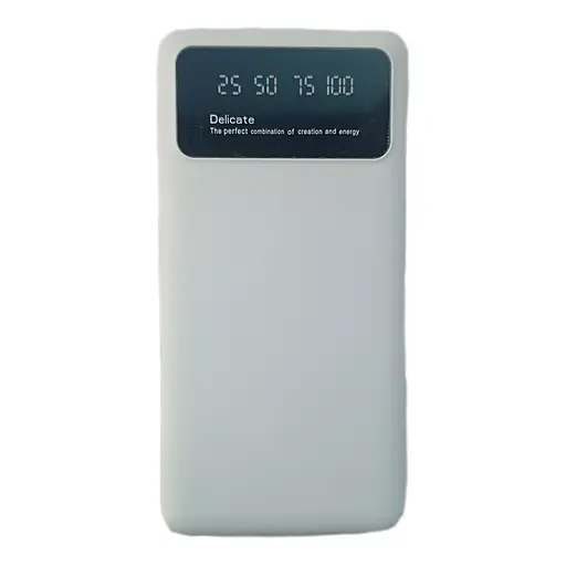 УМБ Power Bank 20000mAh повербанк с экраном и фонариком White (11226)