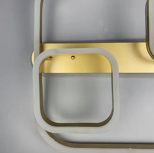 Світлодіодна стельова люстра в корпусі метал золотистого кольору | Арт. A 55071/1+2 | Line F - фото 5