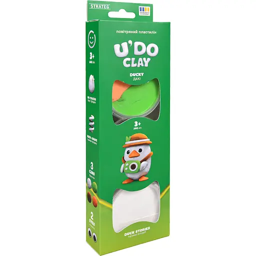 Набір для ліплення Strateg U'DO Clay Качині історії Дакі (31083) - фото 1