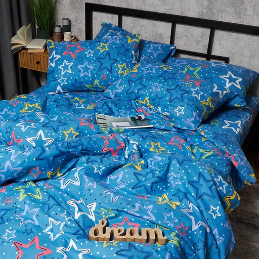 Комплект постільної білизни Moon&Star Дитячий 110x140 см наволочки 2x50x50 см Galaxy Dreams Бязь Gold Люкс - фото 6