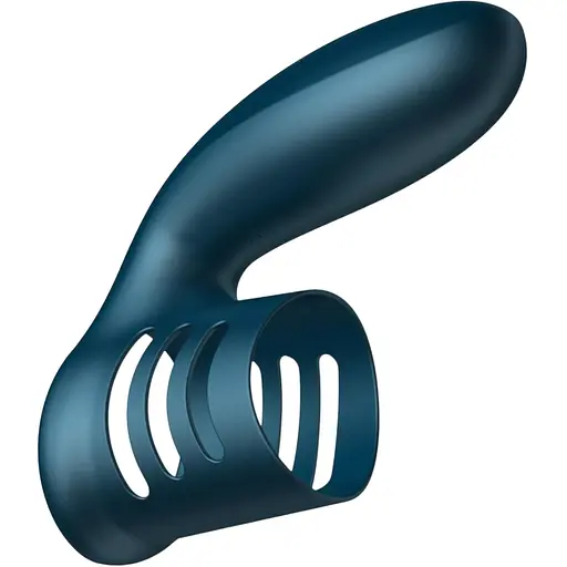 Насадка на пенис B - Series Fox Foxshow Wibrator Silicone Ring 11 см синий