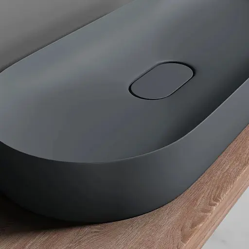 Умивальник Rea Iris 71 grey matt накладний REA-U4306, Сірий - фото 5