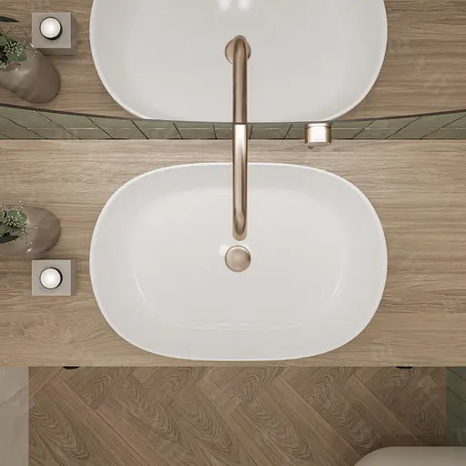 Умивальник VBI Modena white накладний VBI-012000, Білий - фото 4