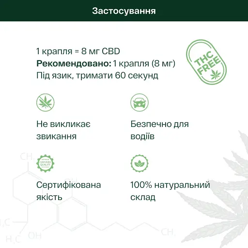 Диетическая добавка Pephemp Масло 8% СBD Broad Spectrum 10 мл - фото 5