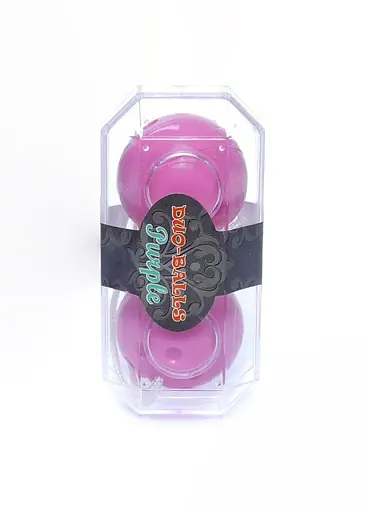 Вагінальні кульки Duo-Balls, 21 см, фіолетовий - фото 6