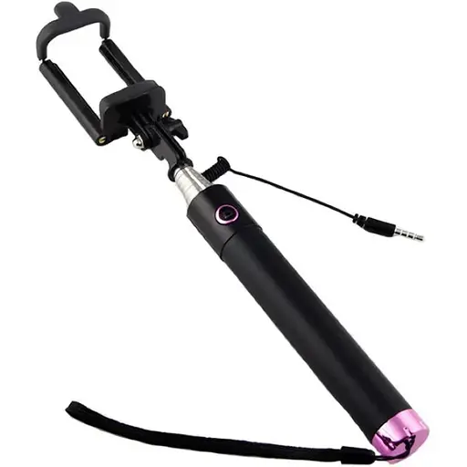 Селфи-монопод Smart SS6 со шнуром Pink - фото 1