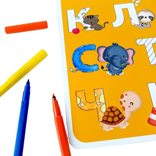 Обучающий коврик Азбука-цифры ZIRKA 129053 для девочек А3 - фото 4