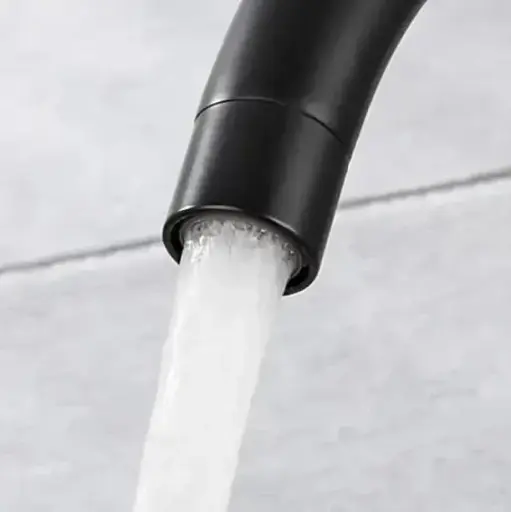 Смеситель для кухни Solone EZA4-D090KB однорычажный из нержавеющей стали Черный матовый 30412 - фото 3