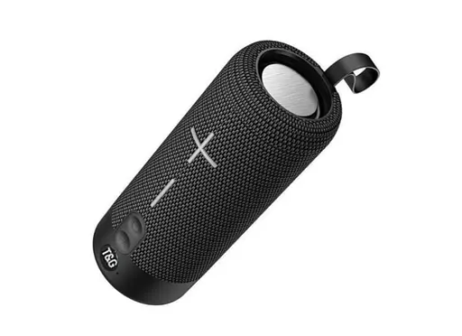 Портативна бездротова Bluetooth-колонка TG-619C з потужним звучанням LED-підсвіткою та ремінцем для перенесення Чорний - фото 2