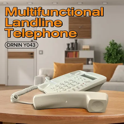Дротовий стаціонарний телефон Y043 для дому, ідентифікатор - фото 2