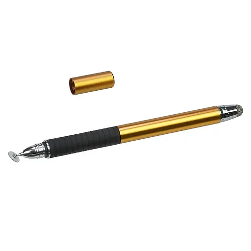 Стилус емкостный, высокоточный Jot Pro двусторонний, алюминиевый, со вставкой, золотистый - фото 1