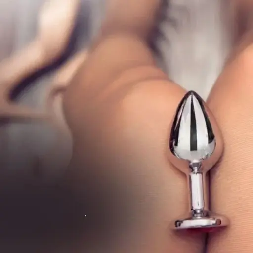 Металлическая анальная пробка I’MCUM Metal Anal Plug Размер M Голубой (7970379617704) (IM-MPlug_M_blue) - фото 9