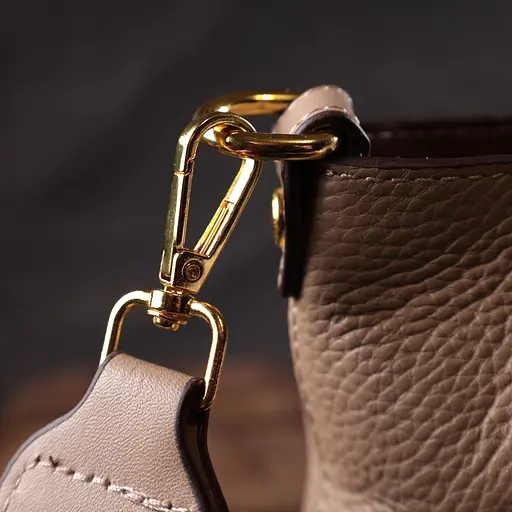 Сумка женская Vintage с оригинальной застежкой пуговкой из натуральной кожи 26х18х10 см sum0028990 - фото 10