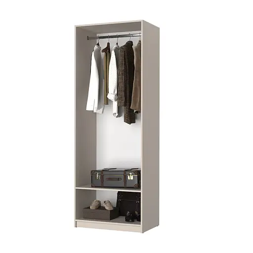 Шафа 2-дверна MebelStar Оскар ДСП BG, стандарт 80x52x220 см Кашемір (MBS-4435) - фото 4