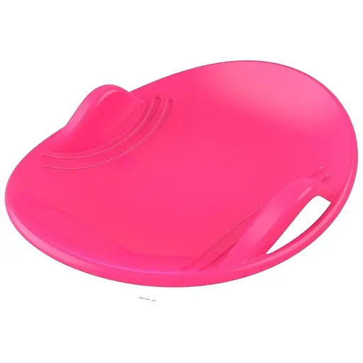 Ледянка ТехноК тарелка санки на снег розовая - фото 1