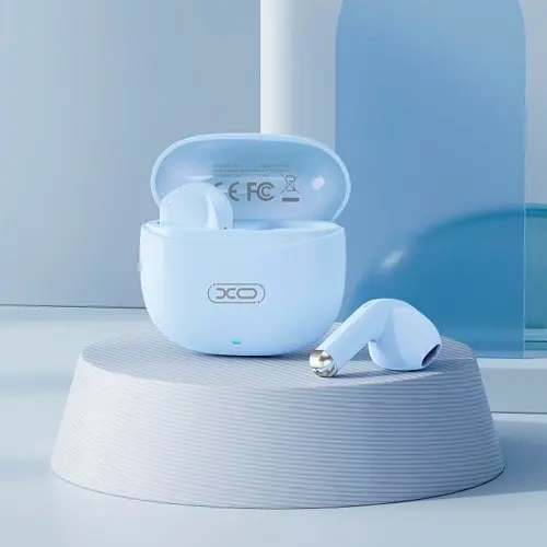 Наушники беспроводные XO X33 Yu Jing TWS bluetooth Headset голубые - фото 2
