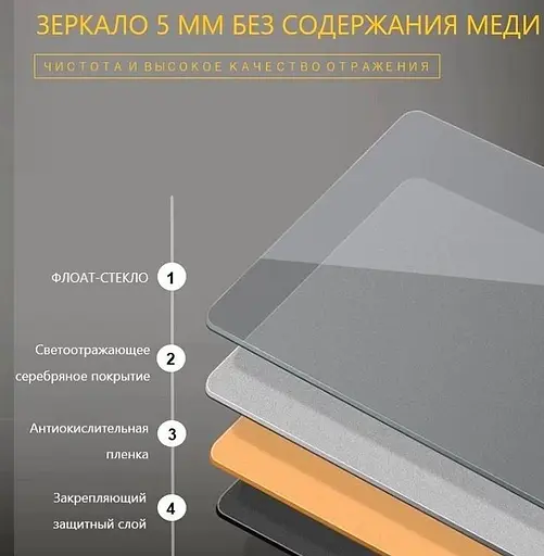 Дзеркало Dusel DE-M3031 75x120 см Збільшувальна лінза + сенсорне включення + підігрів, Білий - фото 5