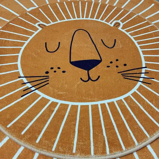 INS Nordic дитячий ігровий килимок для дітей круглий килим лев Ігровий килимок - фото 3