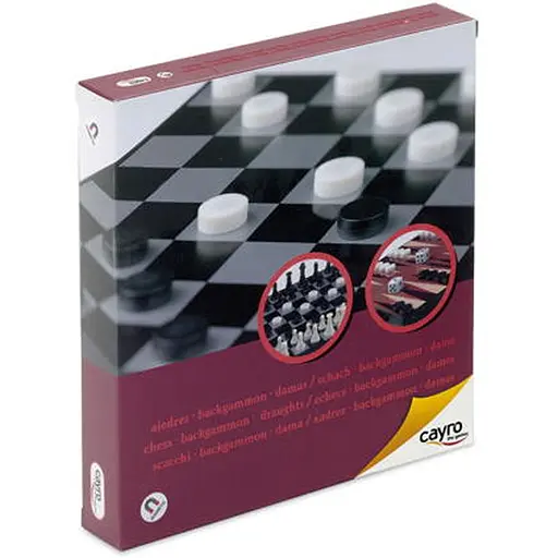 Настільна гра CAYRO Магнітні шахи-шашки-нарди (поле 16х16 см) (440) - фото 1
