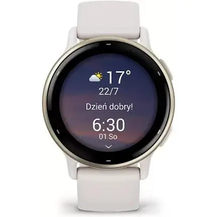 Смарт-часы Garmin vivoactive 5 Cream Gold Aluminum Bezel with Ivory Case and Silicone Band (010-02862-11) - фото 5