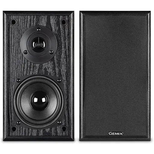 Колонки Gemix TF - 611 Black 2.0 сателлиты 2 x 18 Вт, МДФ, функция 3D, питание от сети 220V, управление сзади - фото 1