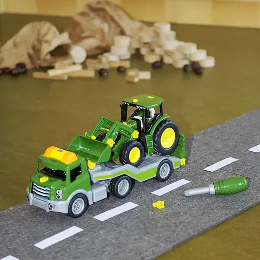 Трактор з транспортером Klein John Deere 1:24 (3908) - фото 9