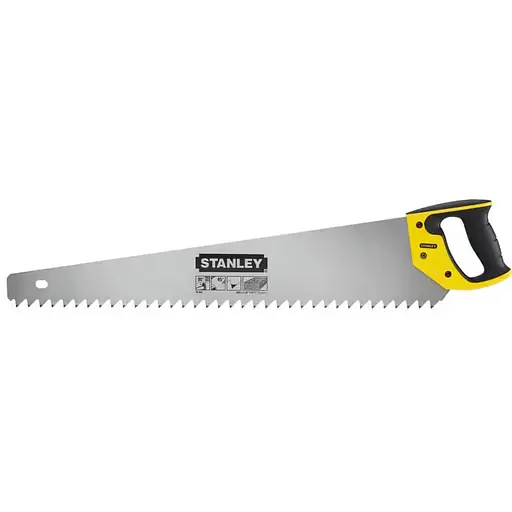 Ножівка Stanley з загартованим зубом по чарункуватому бетону пінобетону, L 650 мм, 1,2 tpi (1-15-441)