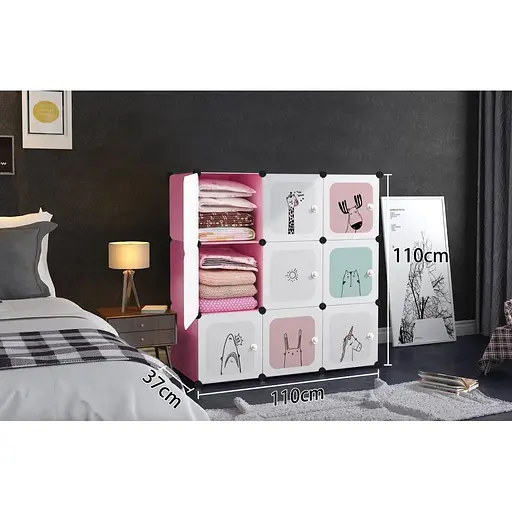 Модульный шкаф-органайзер Leobert Kids для детских игрушек розовый - фото 3