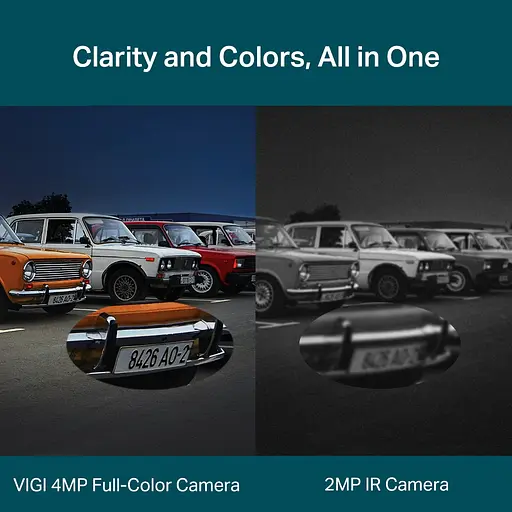 IP-камера TP-Link VIGI-C540-W-4, PoE, 4 Мп, 4 мм, Wi-Fi, H265+, IP66, Dome, цветное ночное видение, наружная - фото 6