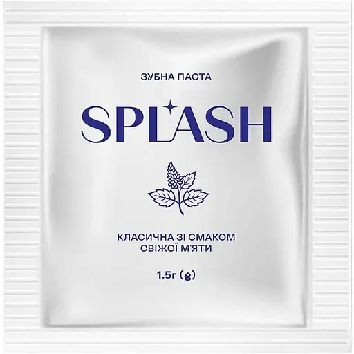 Зубная паста Splash миниатюра классическая со вкусом свежей мяты - фото 1