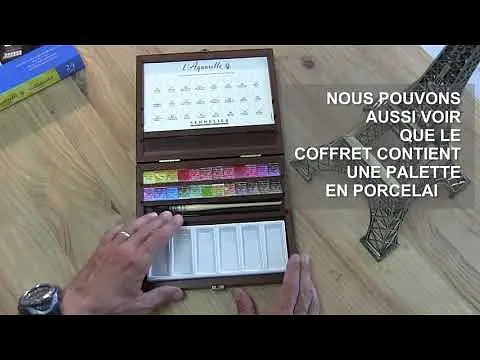 Подарочный набор акварельных красок Sennelier L'Aquarelle 98 цветов + 1 кисть 100 тюбиков 10 мл, дерево - 0,33 жидкой унции + 1 кисть - фото 4