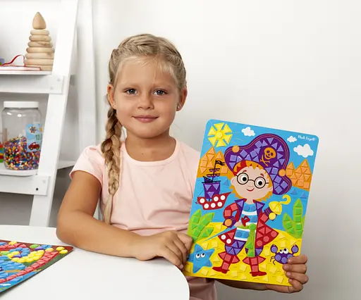 Набор для творчества "Мягкая мозаика. Пират" VT4511-04, 410 мягких наклеек - фото 6