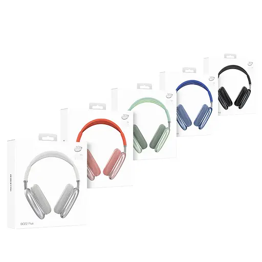 Бездротові навушники BOROFONE BO22 Plus Elegant BT headphones Deep Space Gray - фото 6