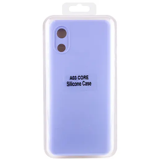 Чохол Silicone Cover Lakshmi Full Camera (A) для Samsung Galaxy A03 Core Бузковий / Dasheen - фото 5