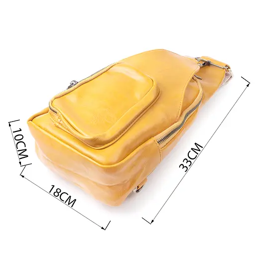 Женская сумка Vintage из экокожи с акцентом на текстильную лямку 18х33х10 см sum0026971 - фото 3