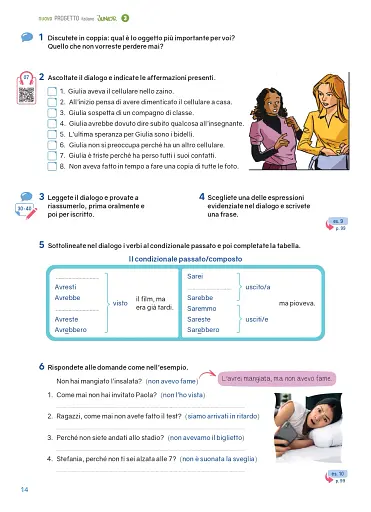 Progetto Italiano Junior Nuovo 3 Libro & Quaderno + audio + video (QR code) - фото 10