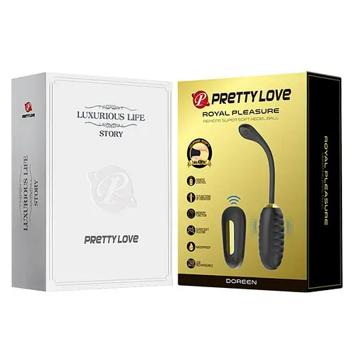 Віброяйце Pretty Love Doreen Remote Control Egg 19.7 см чорний - фото 6