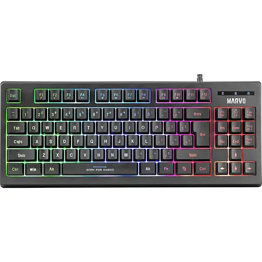 Клавіатура Marvo K607 3 colors-LED USB (K607) - фото 1