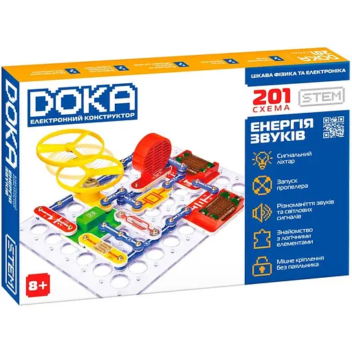 Электронный конструктор 201 Схема Doka D70706 звук и свет - фото 1