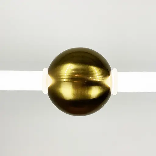 Led світильник Tube&Ball із латунною кулькою у двох формах Line.F Сторона Горизонтальна - фото 2
