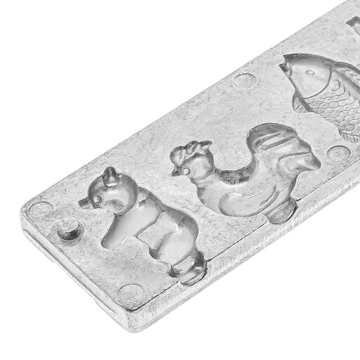 Форма для приготовления леденцов и конфет "Зайчик, Пингвин, Слон, Рыбка, Петушок, Мишка", ХЕАЗ Серебристый 85992 - фото 6