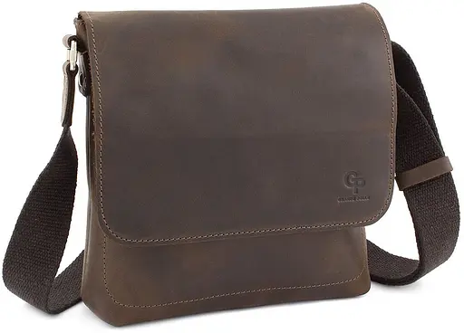 Чоловіча шкіряна сумка через плече GRANDE PELLE sum0026691 - фото 1