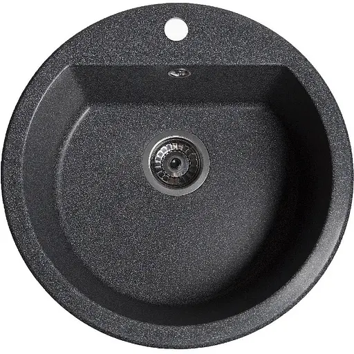 Гранітна кухонна мийка Romzha Kolo Grafit (201) - фото 1