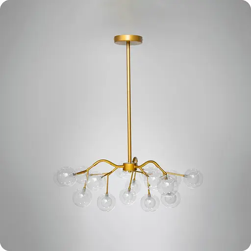 Люстра підвісна 517 Dlight на 18 ламп Золото Сатін (01946) - фото 1