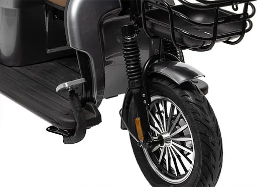 Електроскутер Триколісний 4-місний Crosser TR-4 VAGON (800W, 72V,20Ah) Сірий - фото 10